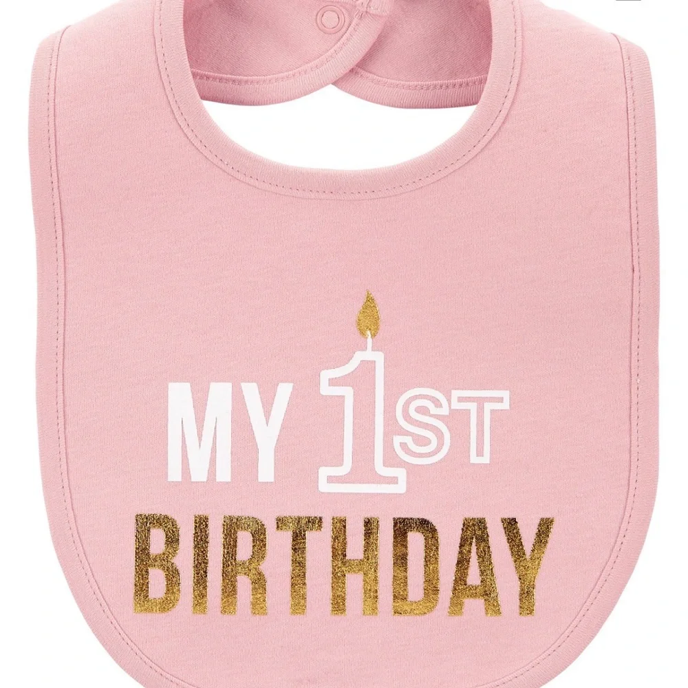 Carter's Baby Girl My 1st Birthday Teething Bib